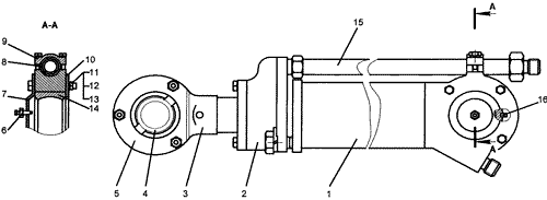 Гидроцилиндр подъема-опускания отвала